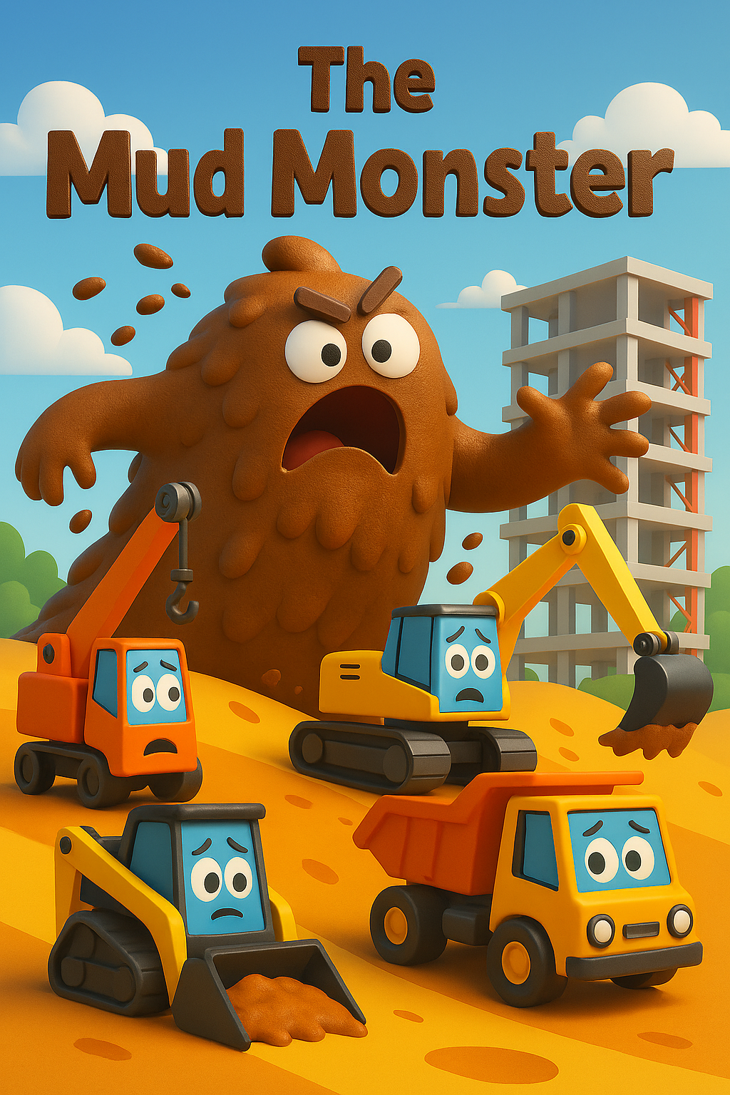 COMING SOON: మట్టి రాక్షసుడు vs. క్రేన్ ట్రక్ స్నేహితులు (Mud Monster vs. Crane Truck & Friends) – A Bilingual Telugu-English Picture Book for Children